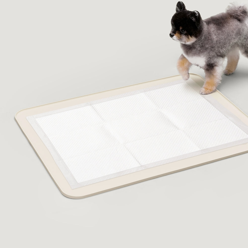 DUIT Non-slip Silicone Dog Poo Mat Sand Cream Large
